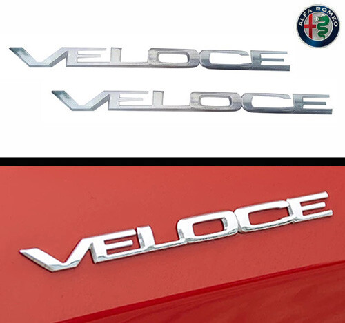 Coppia loghi veloce - coppia, cromata