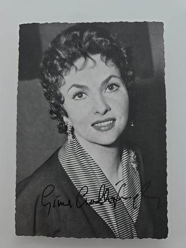 Gina lollobrigida autografo - gina,