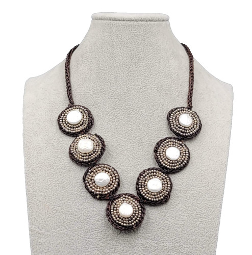 Collana bavaglino artigianale - collana,