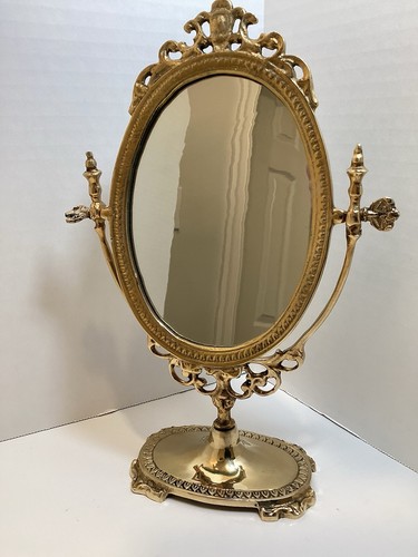 Specchio comò ovale