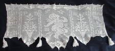 Vtg Filet Crochet Cherub Angel