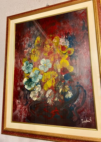 Olio tela firmato zecchin - olio, su