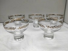 SET 5 Coppe In Vetro Vintage