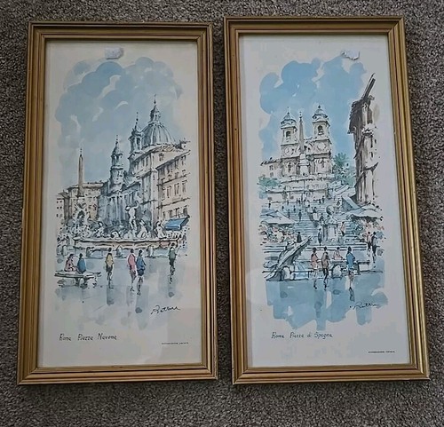 Quadro acquerello con cornice - con,