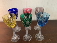 Lot Of 6 Crystal Wine Glasses