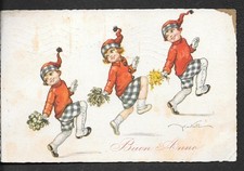 RARA CARTOLINA BAMBINI NATALE FIRMATA CASTELLI serie Degami 7