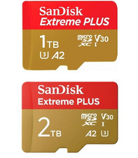 Scheda di memoria microSDXC SanDisk Extreme Plus 1 TB 2 TB Micro SD SDXC UHS-I U3 V30 A2