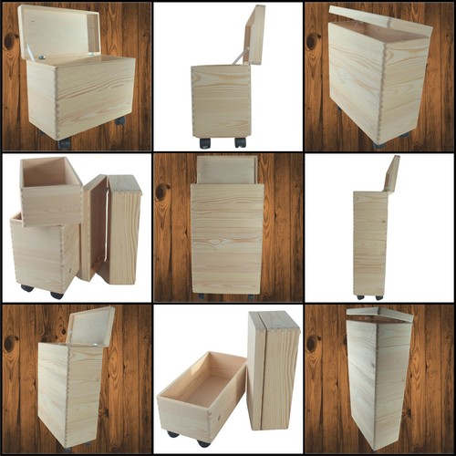 Cassette legno oblunghe - in,