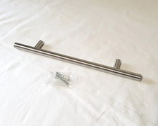 Maniglia per mobili T stile moderno metallo nichel spazzolato