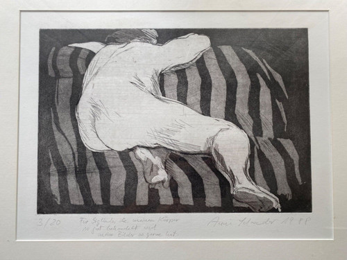 Donna nuda divano - donna, su