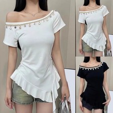 T-shirt donna casual spalle