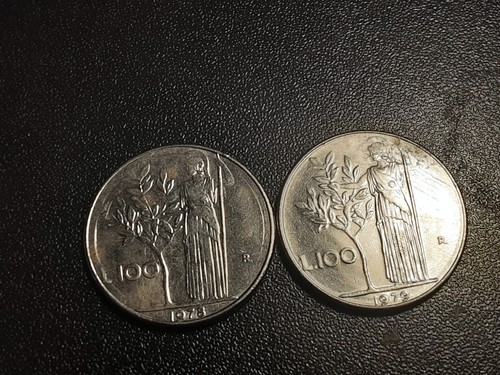 Monete 100 lire 1978 - 2, e