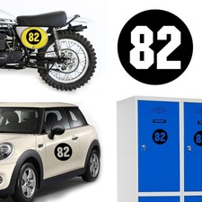 Numero 82 Via, Adesivo In