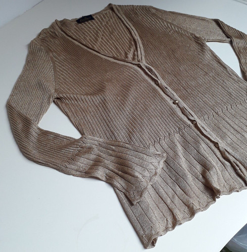 Luisa spagnoli cardigan dorato - cardigan,