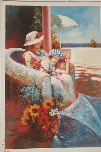 Quadro dipinto mano olio - quadro,