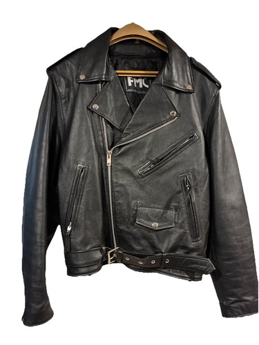 Giacca moto pelle - , fmc