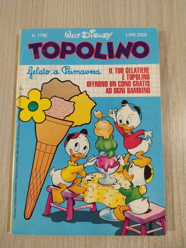 Fumetto topolino 1795 anno - fumetto,