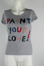 LOVE MOSCHINO MAGLIA MAGLIETTA T SHIRT DONNA GRIGIO TAG SIZE 42