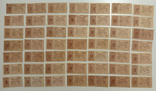 Lotto pezzi lira lire - 49,