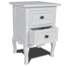 4x Comodini con 2 Cassetti Set