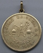 Medaglia Gettone 20 Grammi Argento 900 Achille Brioschi 1957