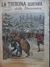 1897 INCIDENTE CACCIA ORSO UNGHERIA MODA FUGA DETENUTI ROMA MECCANICA BICICLETTE