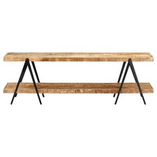 vidaXL Mobile Porta TV 160x40x50 cm in Legno Massello di Mango