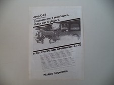 advertising Pubblicità 1983 JEEP CJ 7 CJ-7 RENEGADE