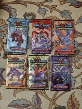6 Bustine Invizimals Le Tribù Scomparse Lamincards Carte Sigillate Pacchetto 