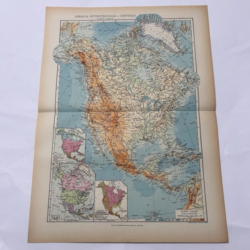 Carta geografica america - carta,