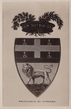 #  VITERBO- CART. AMMINISTRAZIONE PROVINCIALE - STEMMA DELLA PROVINCIA