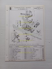 Weber carburatore 38 DCOE 59-60 Ferrari 365 GTC.4 1972 catalogo ricambi original