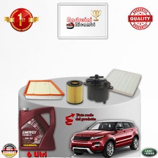 KIT TAGLIANDO FILTRI + OLIO RANGE ROVER EVOQUE 2.2 SD4 140KW 190CV DAL 2013 ->
