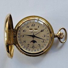 ARNEX-TRIPLE CALENDAR-MOONPHASE-MANUALE-TASCA-VALJOUX 90-HUNTER-TUTTO FIRMATO