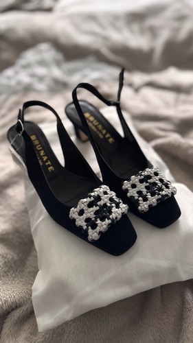 Decolte brunate slingback - brunate,