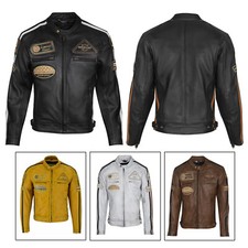 Giubbotto Moto in pelle da Uomo Aspidex Cafe Racer Vintage Custom & Café Race