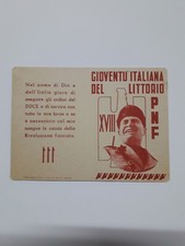 PNF TESSERA GIOVENTÙ ITALIANA