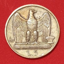 REGNO D'ITALIA-5 Lire 1927**