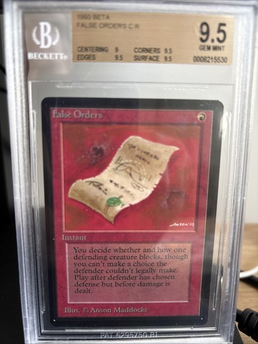 False orders graded - false, mint