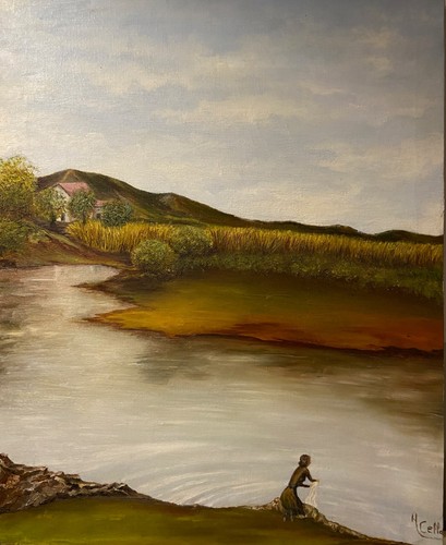 Dipinto olio tela - a, su
