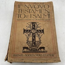  GIOVANNI LUZZI - Il Nuovo Testamento e i Salmi - " Fides Et Amor "Editrice 1930