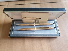 CROSS COPPIA PENNE SFERA E MATITA DORATE