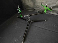 Rollycarp Rod Pod FM Custom Building Black Alu / Brilliant Green  - NEW