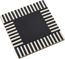 Set Di 4 Sottobicchieri in Serina E Legno, in Bianco E Nero, 10 X 10 X 0,8 Cm