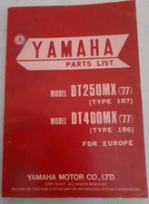 Yamaha Libretto Parti Di Ricambi Moto DT250MX/DT400MX 1977