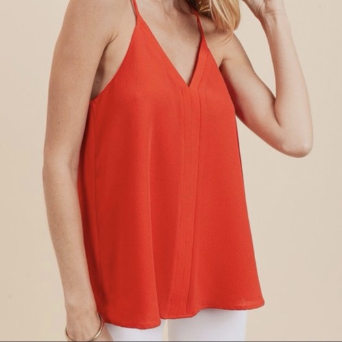 Canotta smanicata blusa rossa