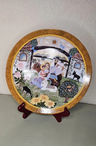 Christmas plate nativity - plate,