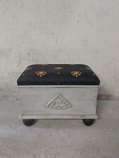 Sgabello poggiapiedi panchetto puff artigianale 