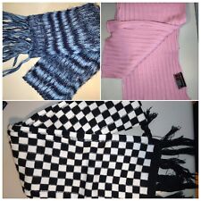 Lotto 3 PZ Sciarpa Scaldacollo Invernale Calda stola, Rosa, Blu, Bianca Nera