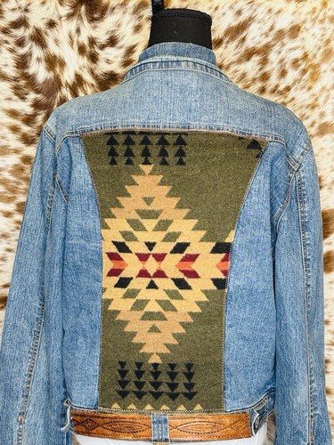 Upcycled western jacket - western,